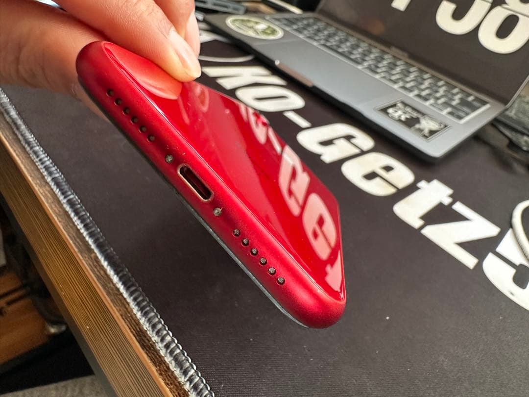 【美品・バッテリー93%】iPhoneXR 128GB レッド SIMフリー本体