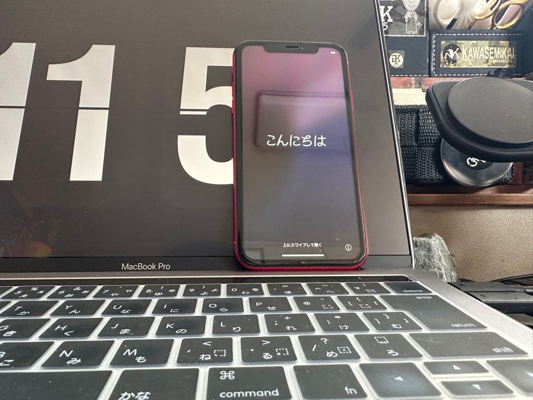 【美品・バッテリー93%】iPhoneXR 128GB レッド SIMフリー本体