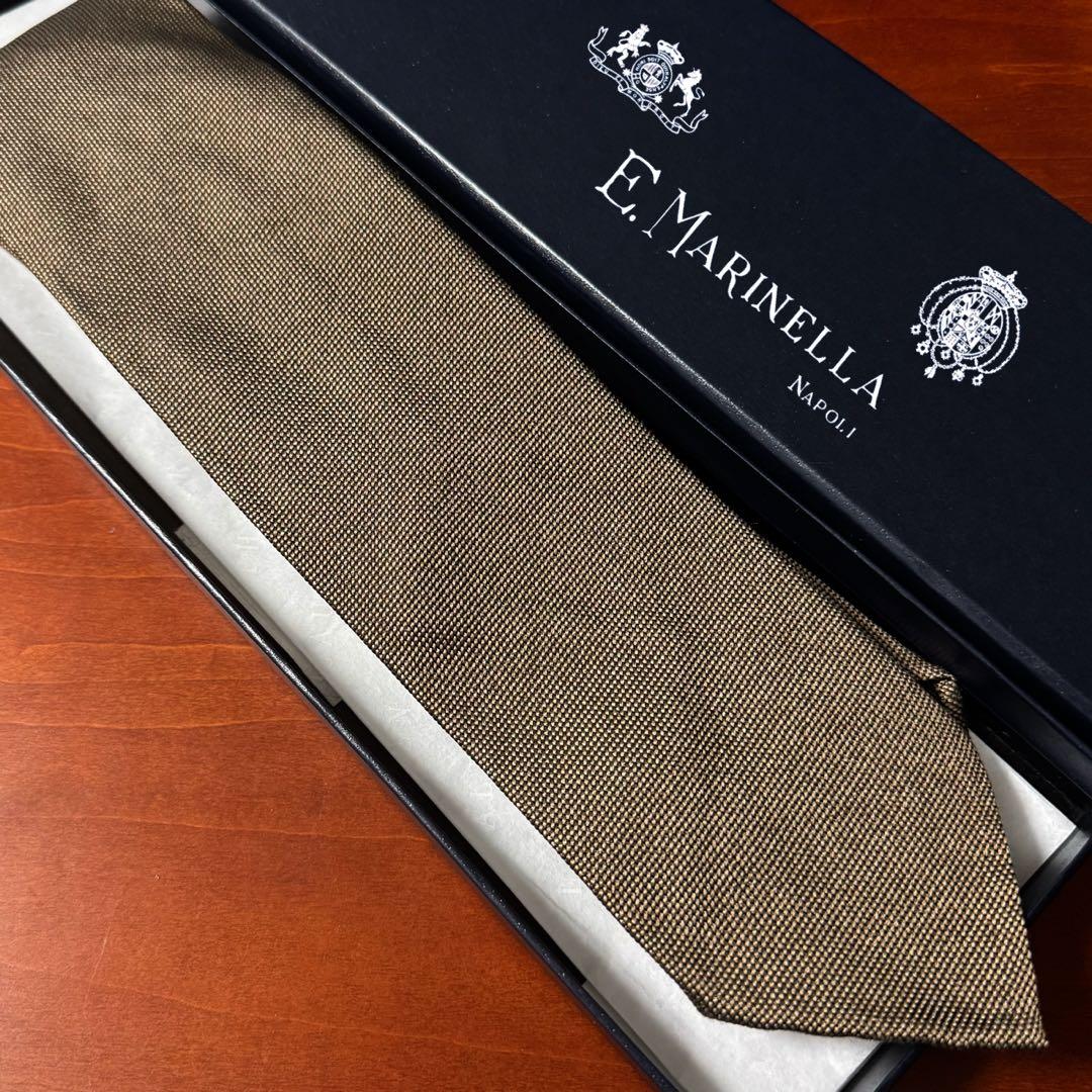 定価4.6万 マリネッラ セッテピエゲ レティコラート ソリッドタイ ブロンズ