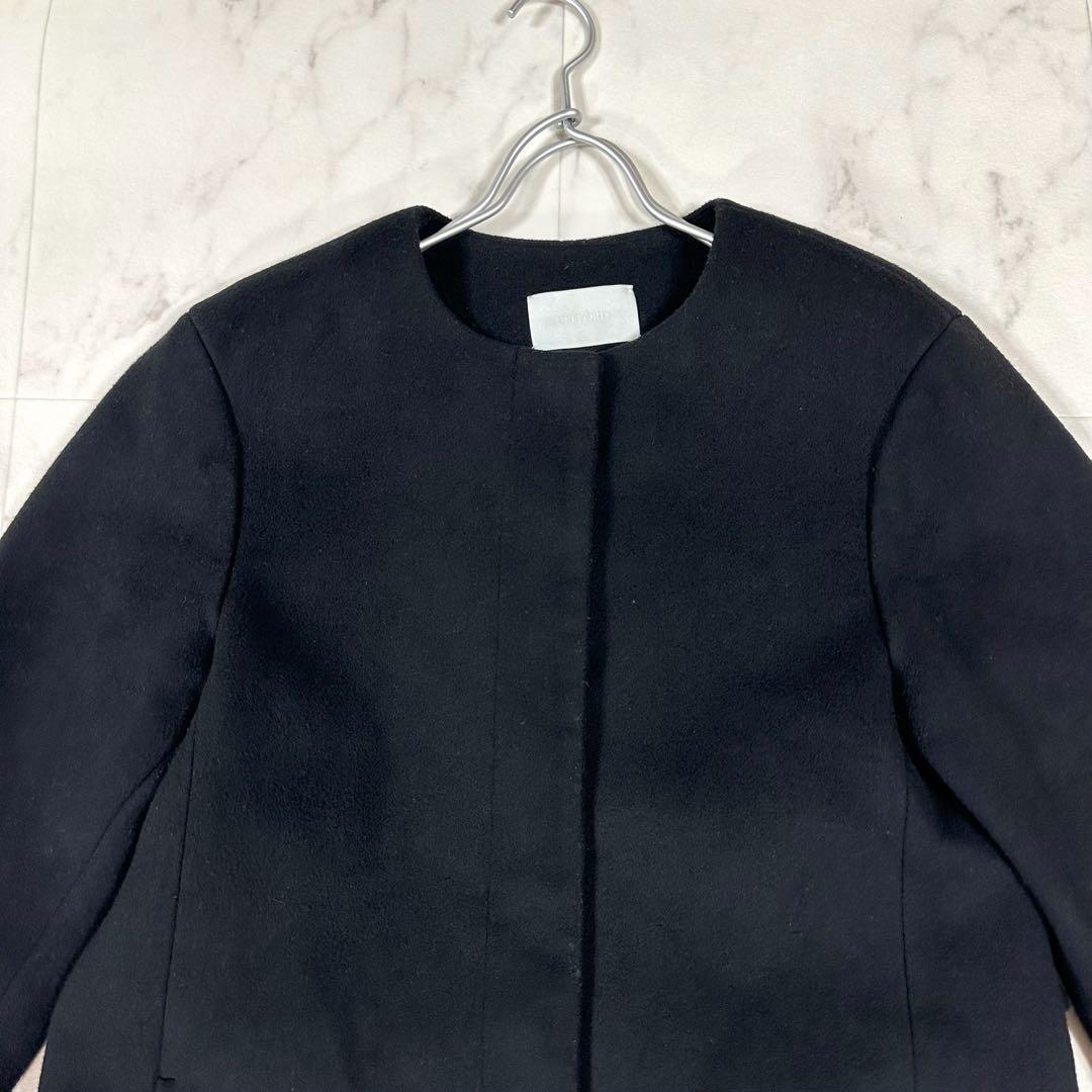 【美品】21年モデル CELFORD ノーカラーコート バッグベルト　S相当