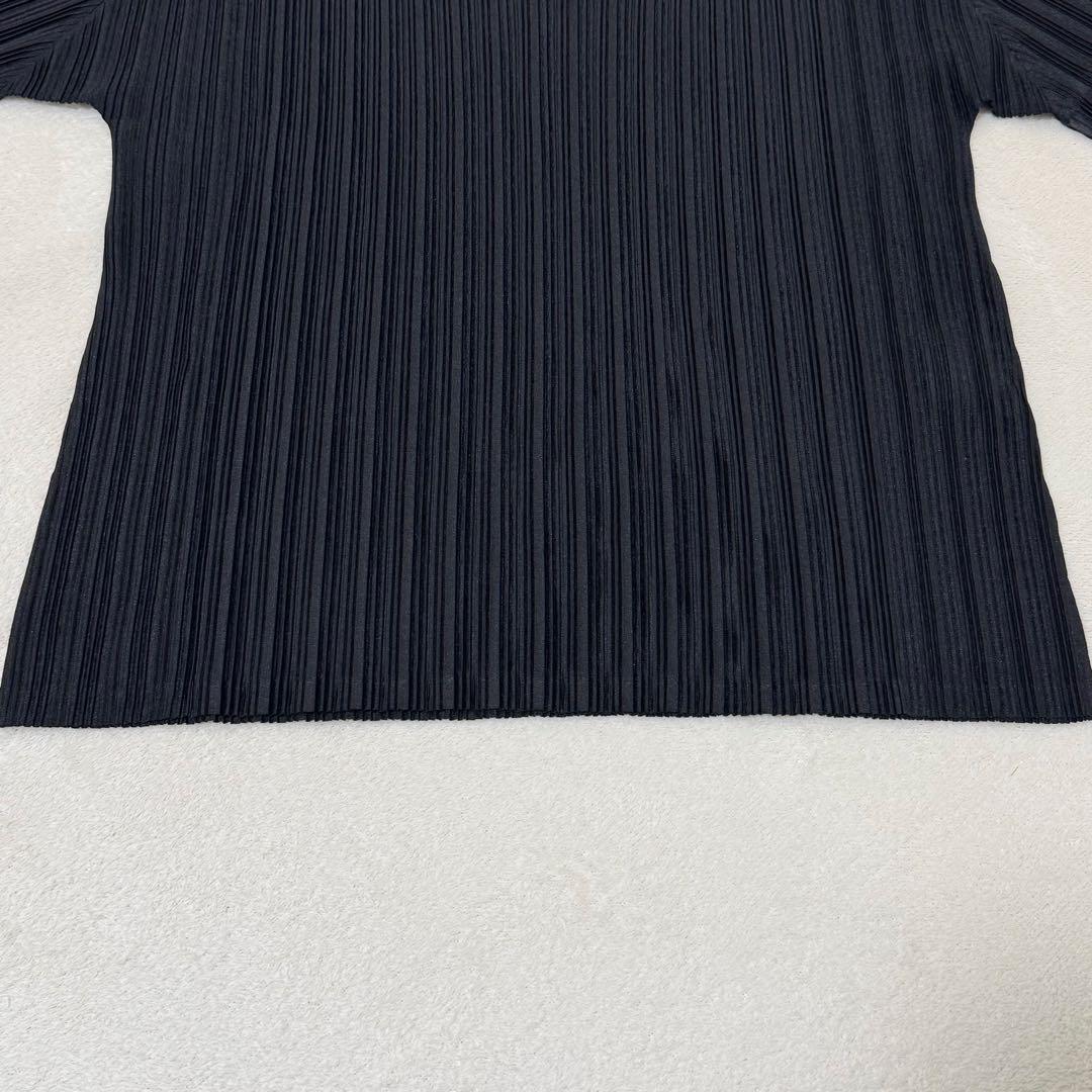 極美品✨PLEATS PLEASE プリーツ　長袖　ブラック　Lサイズ