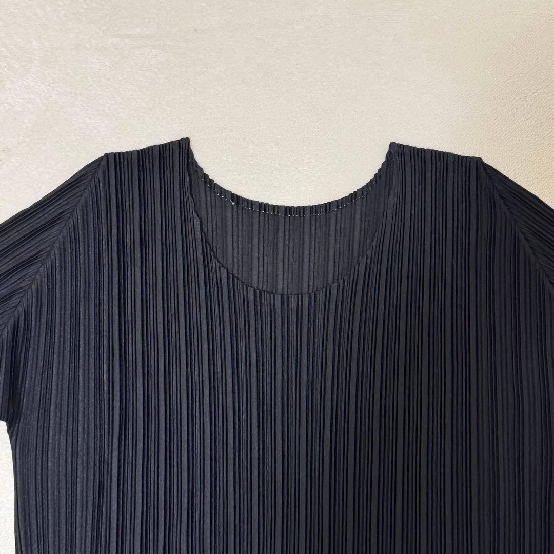 極美品✨PLEATS PLEASE プリーツ　長袖　ブラック　Lサイズ