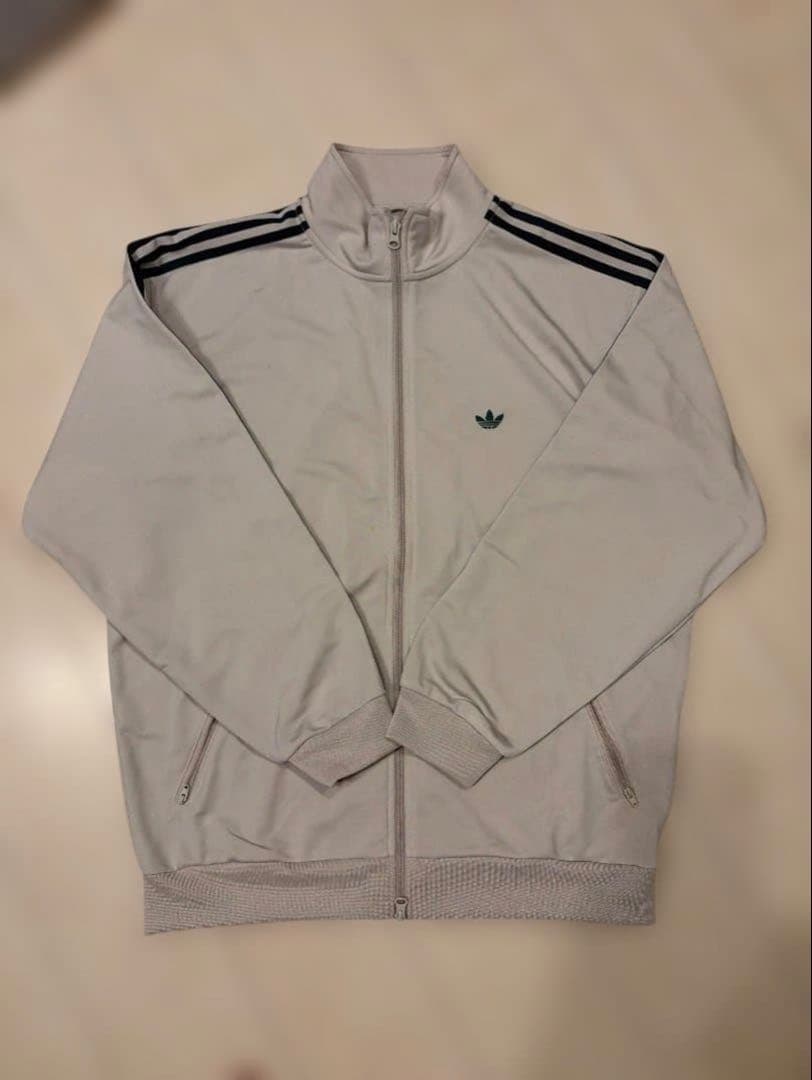 adidas ベージュトラックジャケット XL