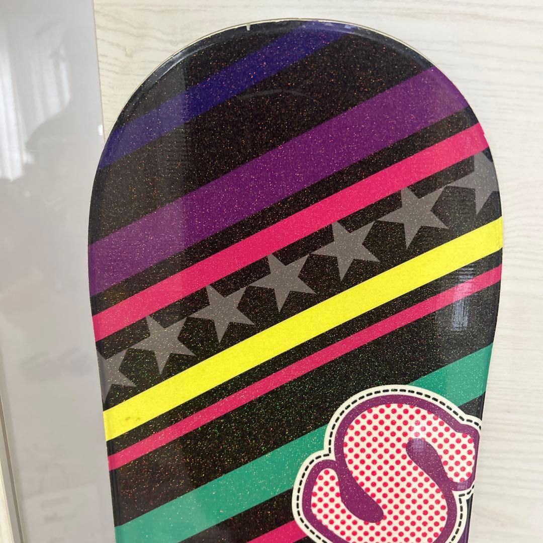 可愛いピンクストライプ♪ レディーススノーボード 143cm