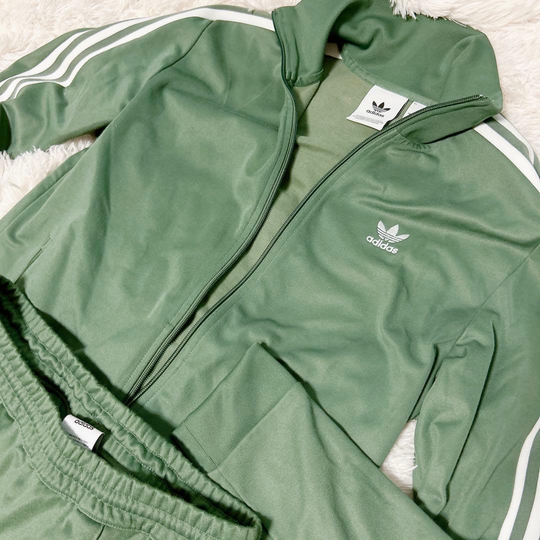 adidas original 上下セット ジャージ グリーン 緑 ビッグサイズ
