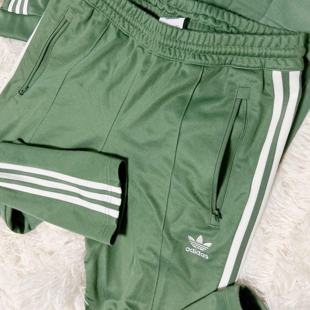 adidas original 上下セット ジャージ グリーン 緑 ビッグサイズ
