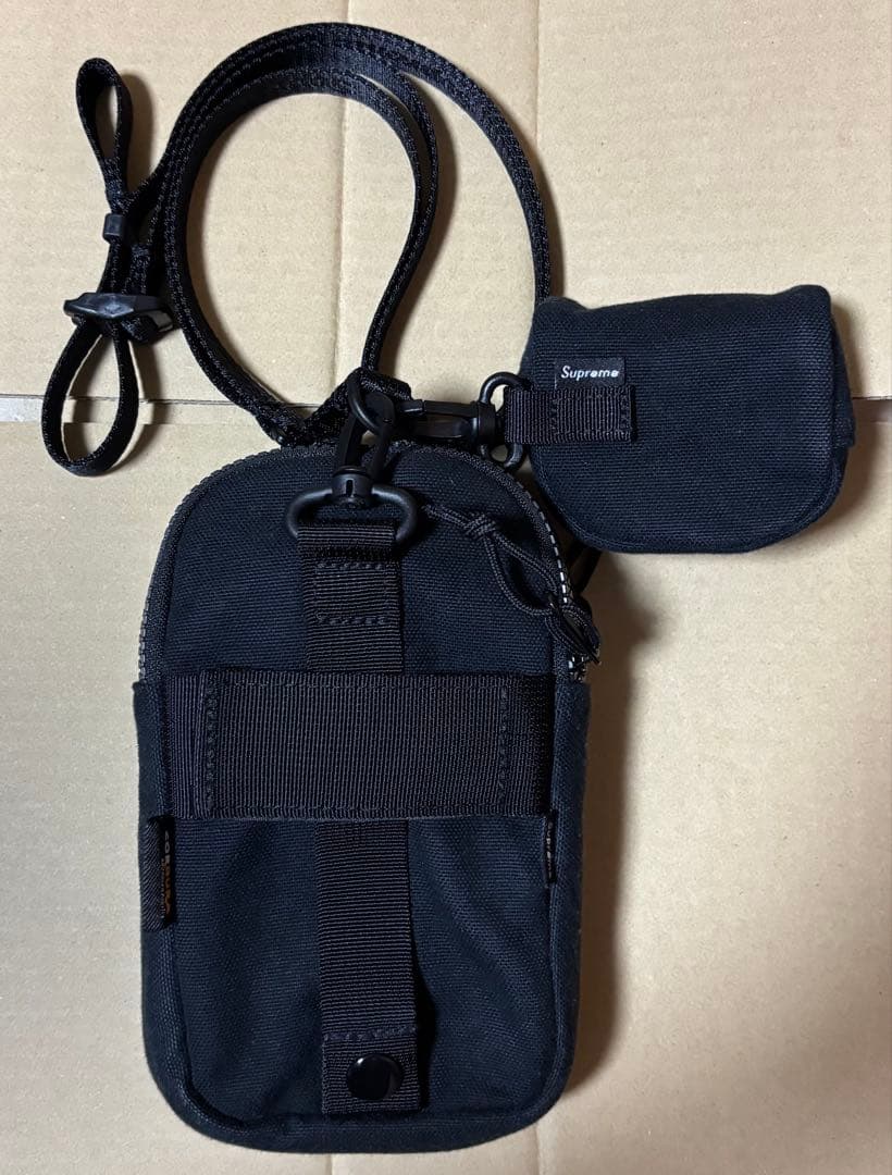 【美品】シュプリーム 25SS カメラバック+ミニポーチ ブラック