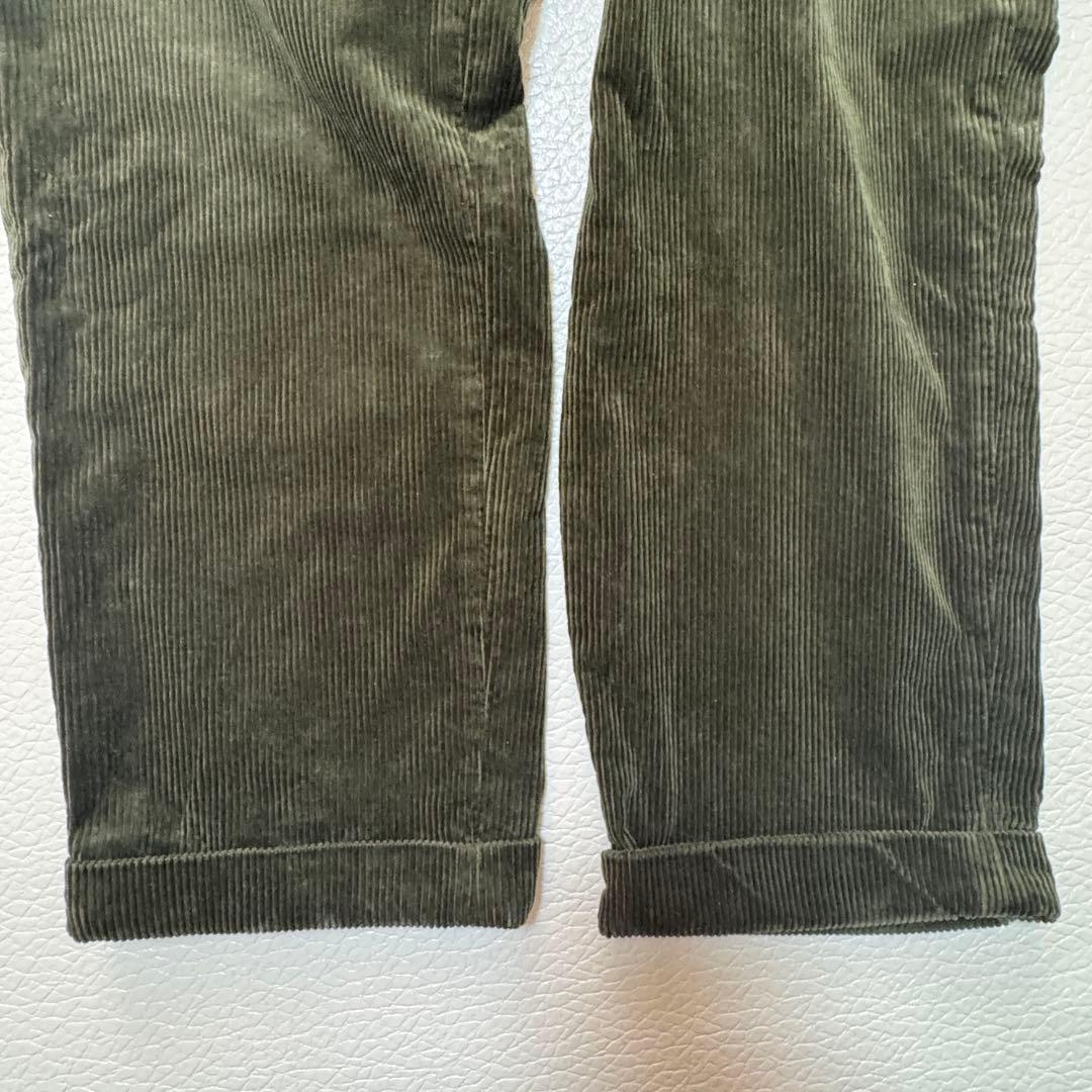 希少 ラルフローレン コーデュロイ ワークパンツ 34 ダークグリーン 太畝
