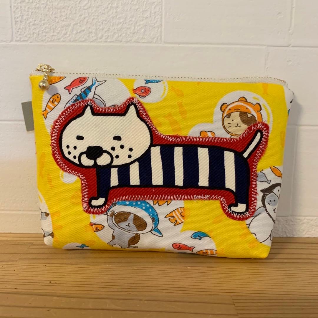 感謝価格　SALE 猫柄　巾着　おやつ入れ　小物入れ　人気　ハンドメイド