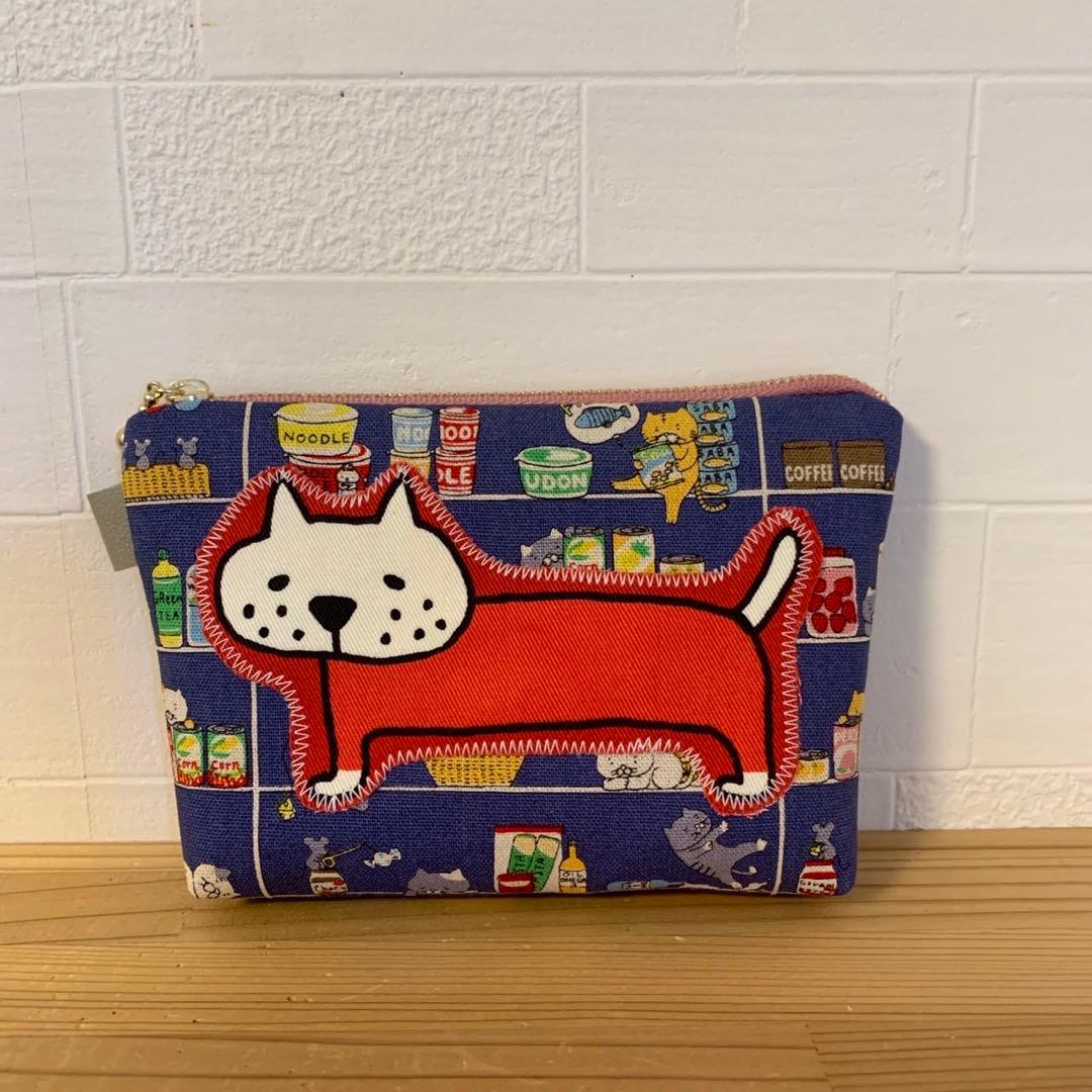 感謝価格　SALE 猫柄　巾着　おやつ入れ　小物入れ　人気　ハンドメイド