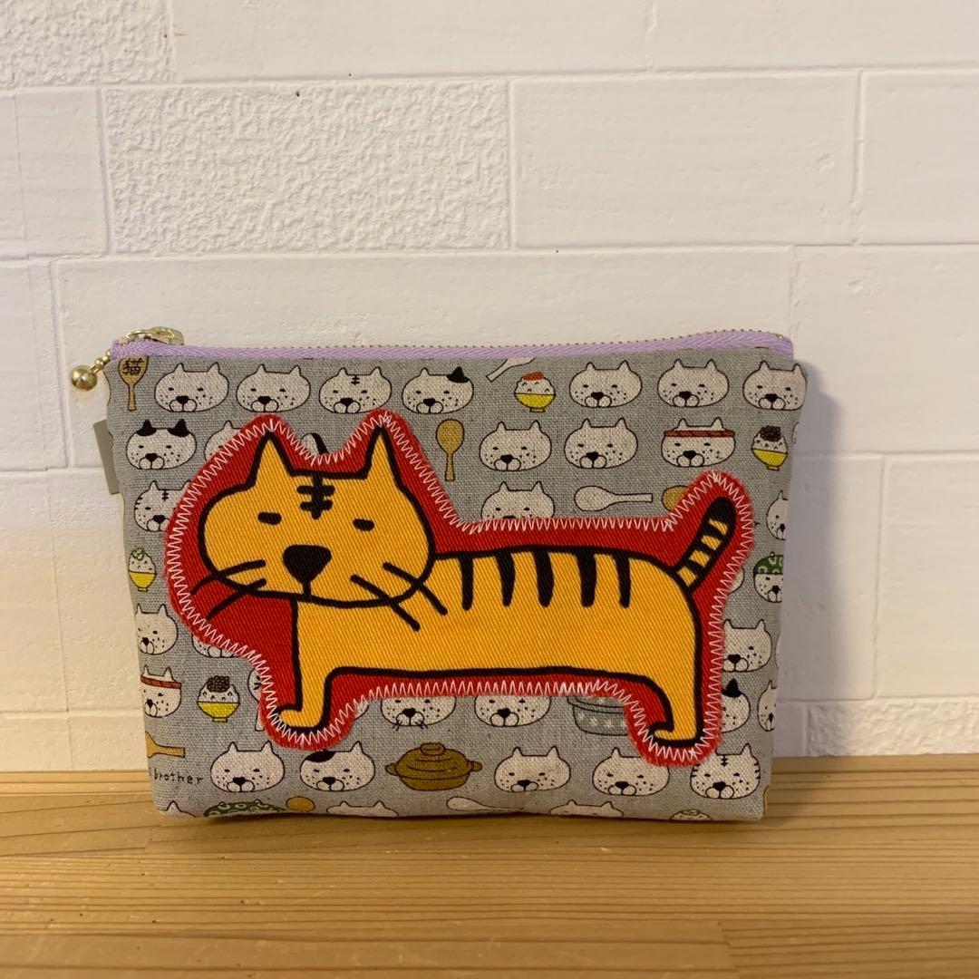 感謝価格　SALE 猫柄　巾着　おやつ入れ　小物入れ　人気　ハンドメイド