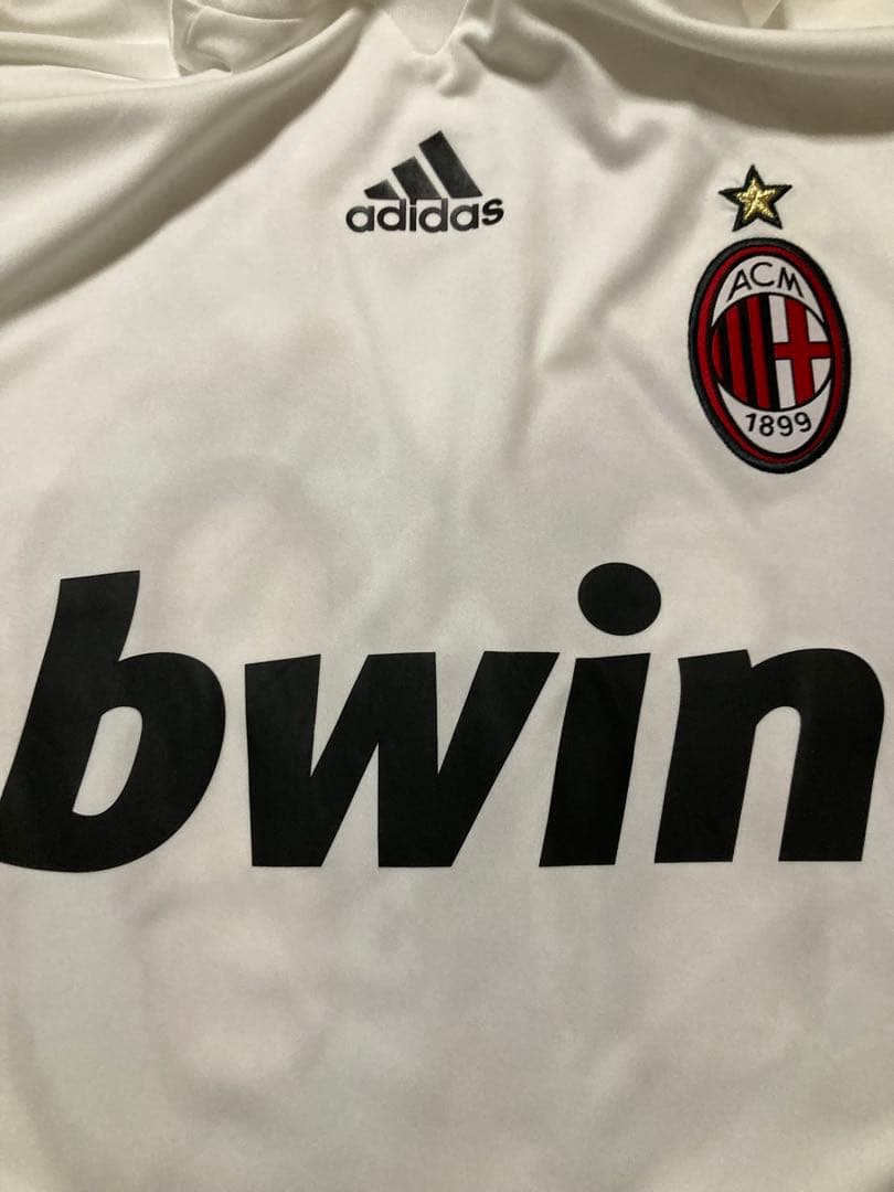 【新品】ACミラン09-10アウェイ長袖支給品ユニフォーム80番ロナウジーニョ