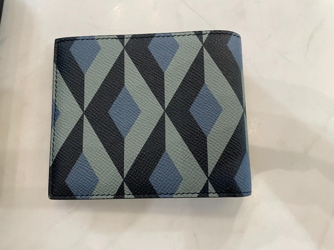 新品 Dunhill カドガン エンジンターン 二つ折り財布 ダンヒル