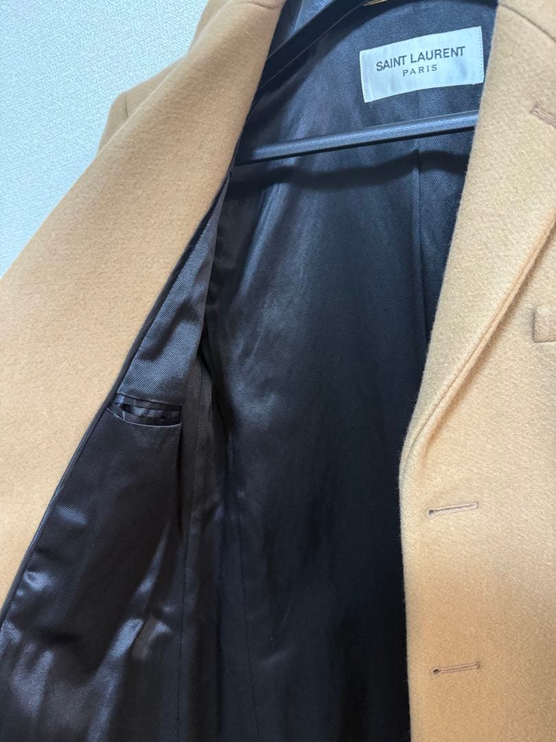 SAINTLAURENT 21AW カシミヤ99% チェスターコート　F34