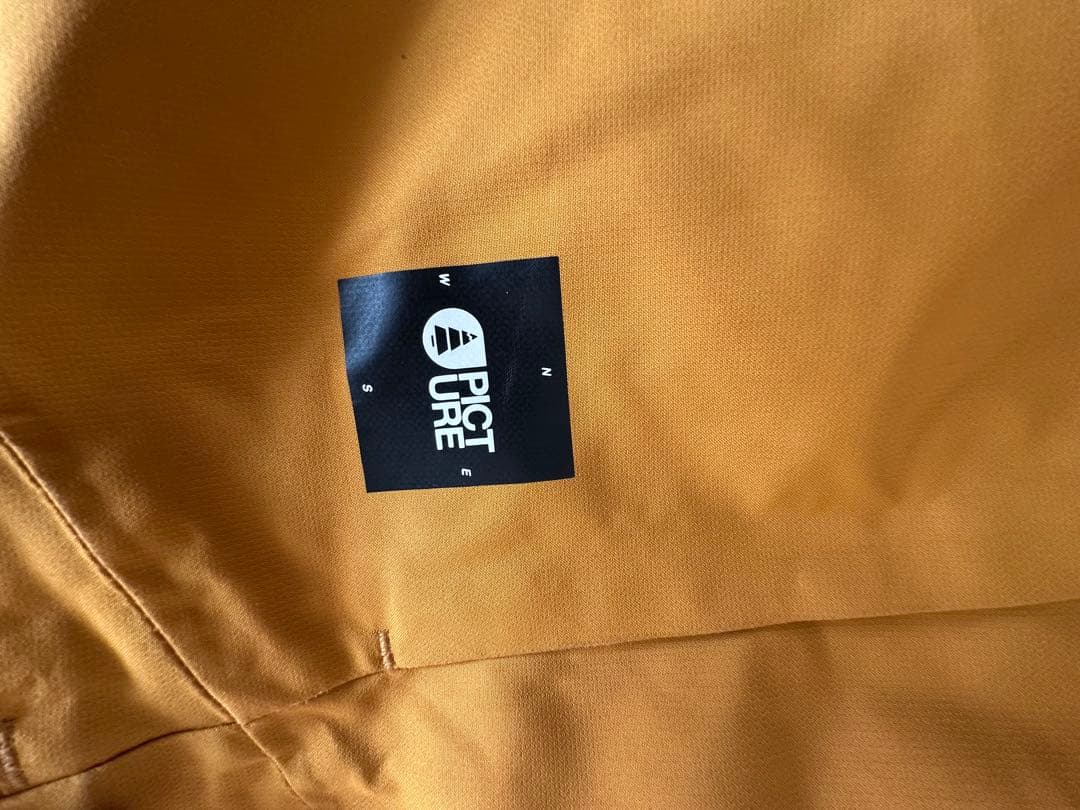 PICTURE スノーボードウェア上下セットピクチャー　メンズ 黒 オレンジ