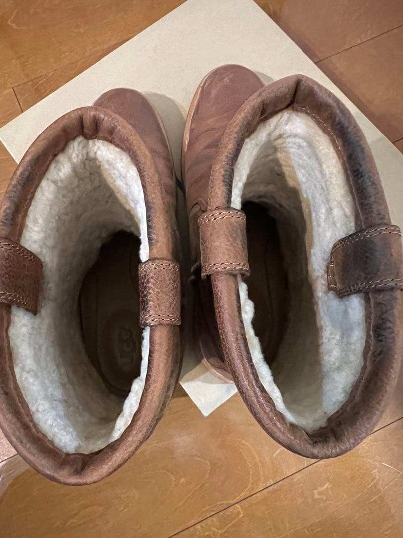 UGG アグ　ムートンブーツ　ブラウン ラムレザー　BURKERT 26cm