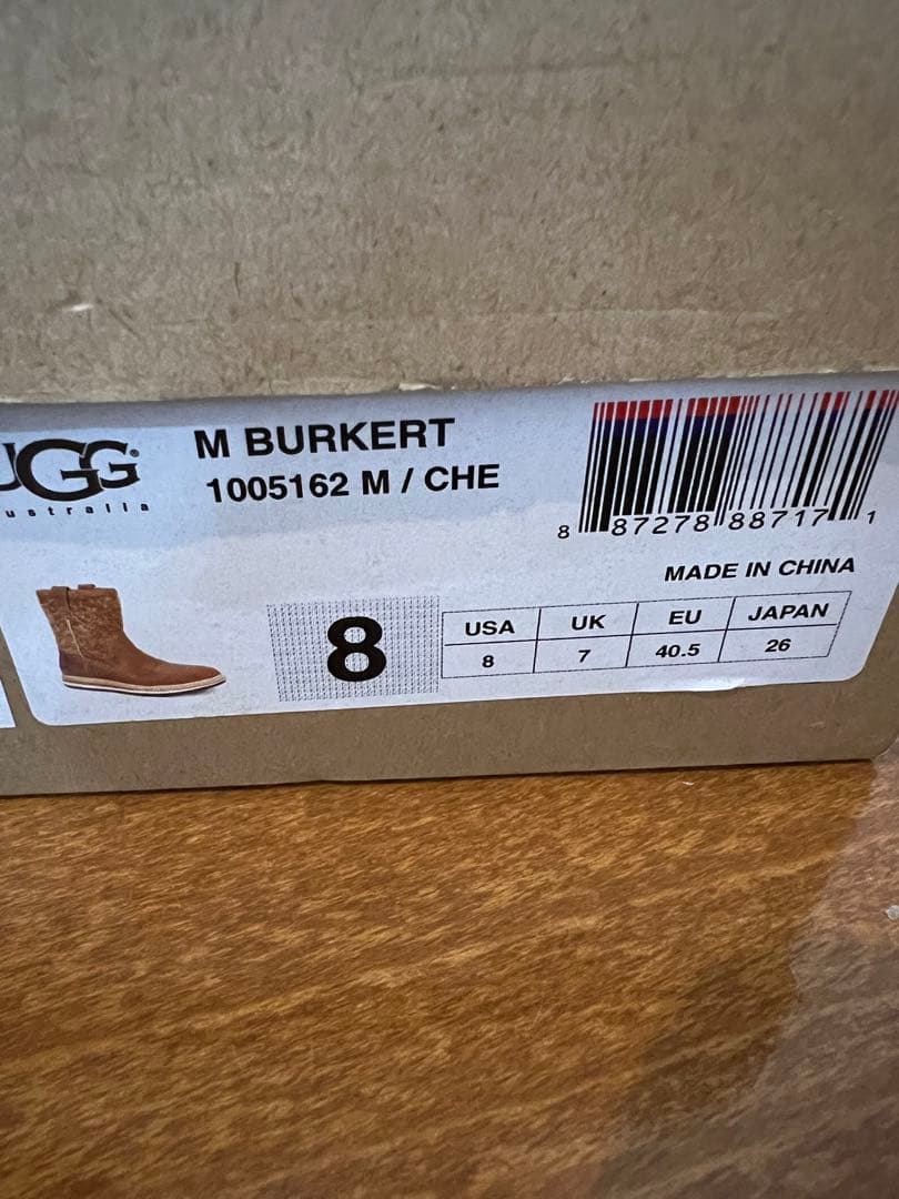 UGG アグ　ムートンブーツ　ブラウン ラムレザー　BURKERT 26cm
