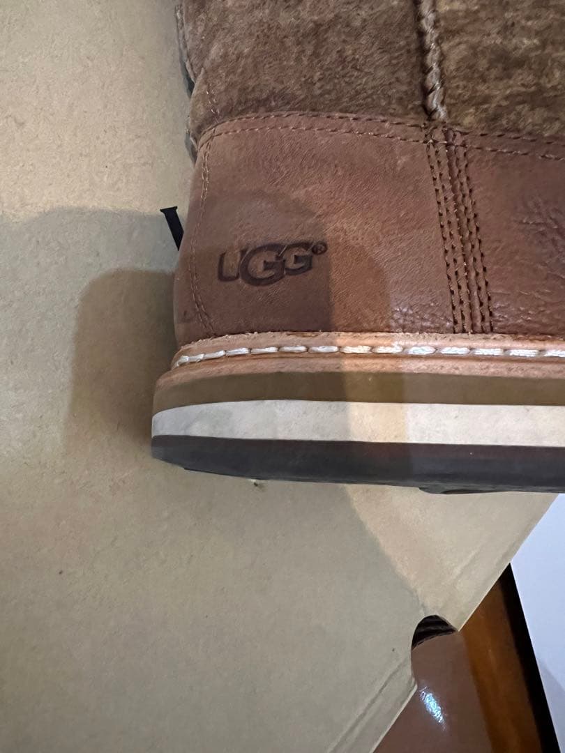 UGG アグ　ムートンブーツ　ブラウン ラムレザー　BURKERT 26cm