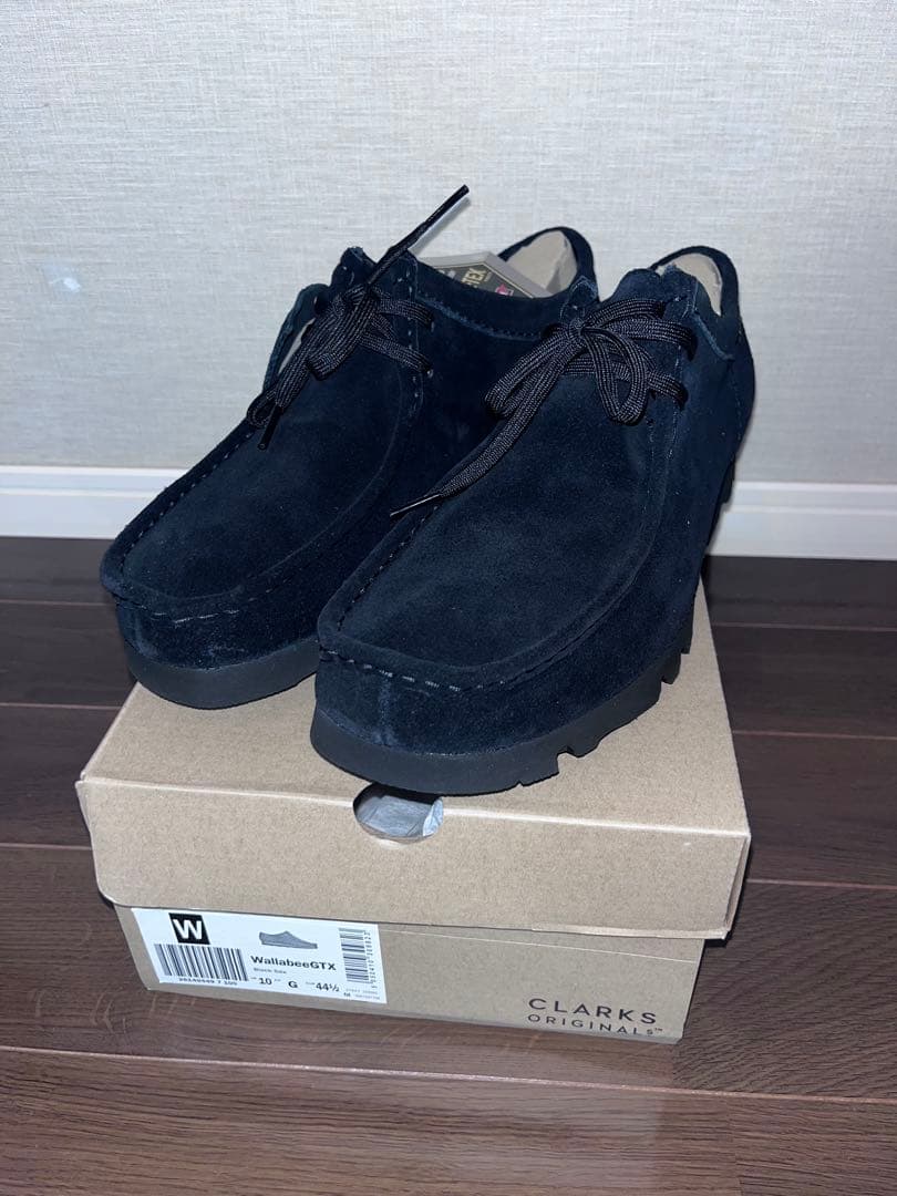Clarks GORE-TEX ブラックスエードシューズ
