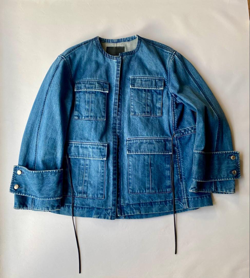 CINOH デニムノーカラージャケット ジャパンデニム