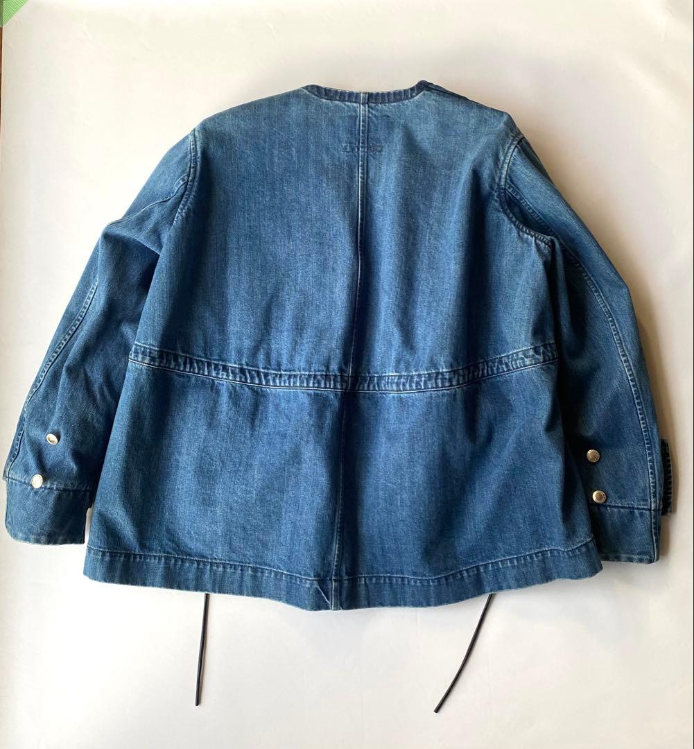 CINOH デニムノーカラージャケット ジャパンデニム