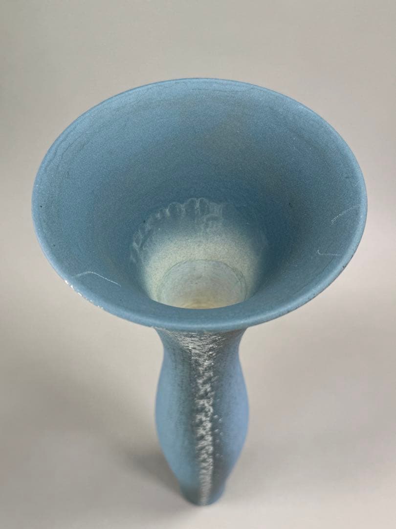 池坊　いけばな　大花器　花瓶　高さ54cm 陶花器　正明作 華道具 在銘　京焼