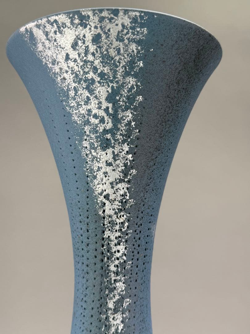 池坊　いけばな　大花器　花瓶　高さ54cm 陶花器　正明作 華道具 在銘　京焼