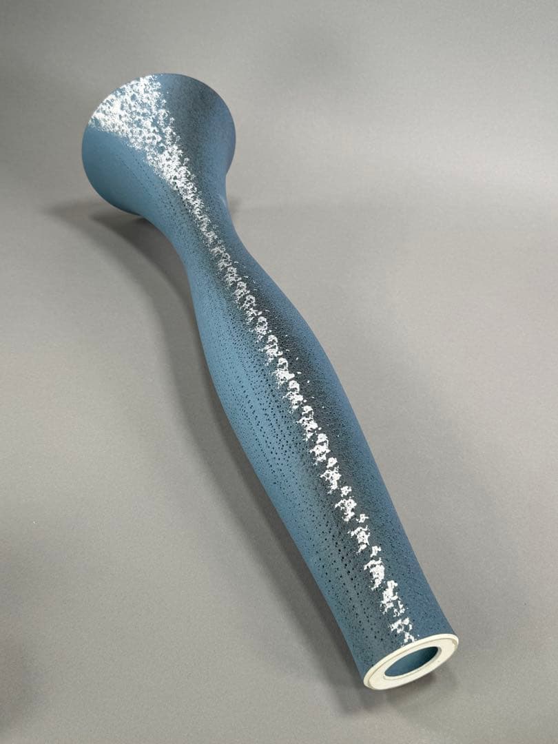 池坊　いけばな　大花器　花瓶　高さ54cm 陶花器　正明作 華道具 在銘　京焼