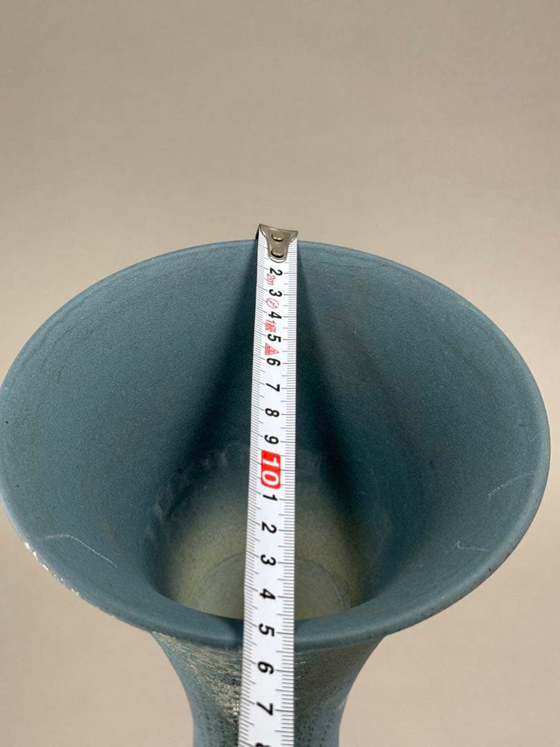 池坊　いけばな　大花器　花瓶　高さ54cm 陶花器　正明作 華道具 在銘　京焼