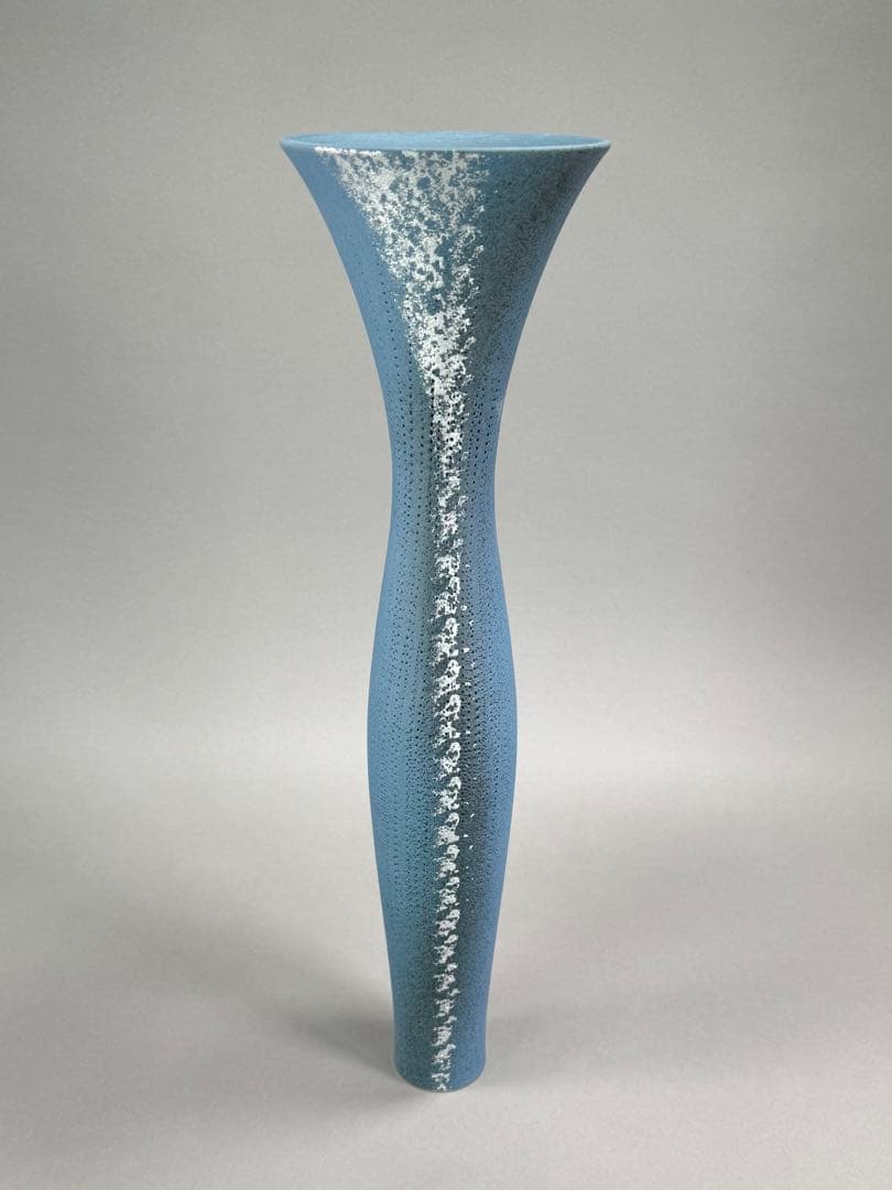 池坊　いけばな　大花器　花瓶　高さ54cm 陶花器　正明作 華道具 在銘　京焼