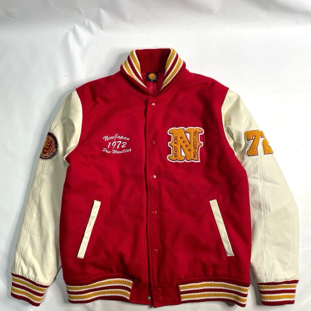 NJPW×SOUL スタジャン 新日本プロレス 別注モデル 袖革