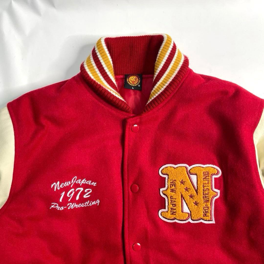 NJPW×SOUL スタジャン 新日本プロレス 別注モデル 袖革