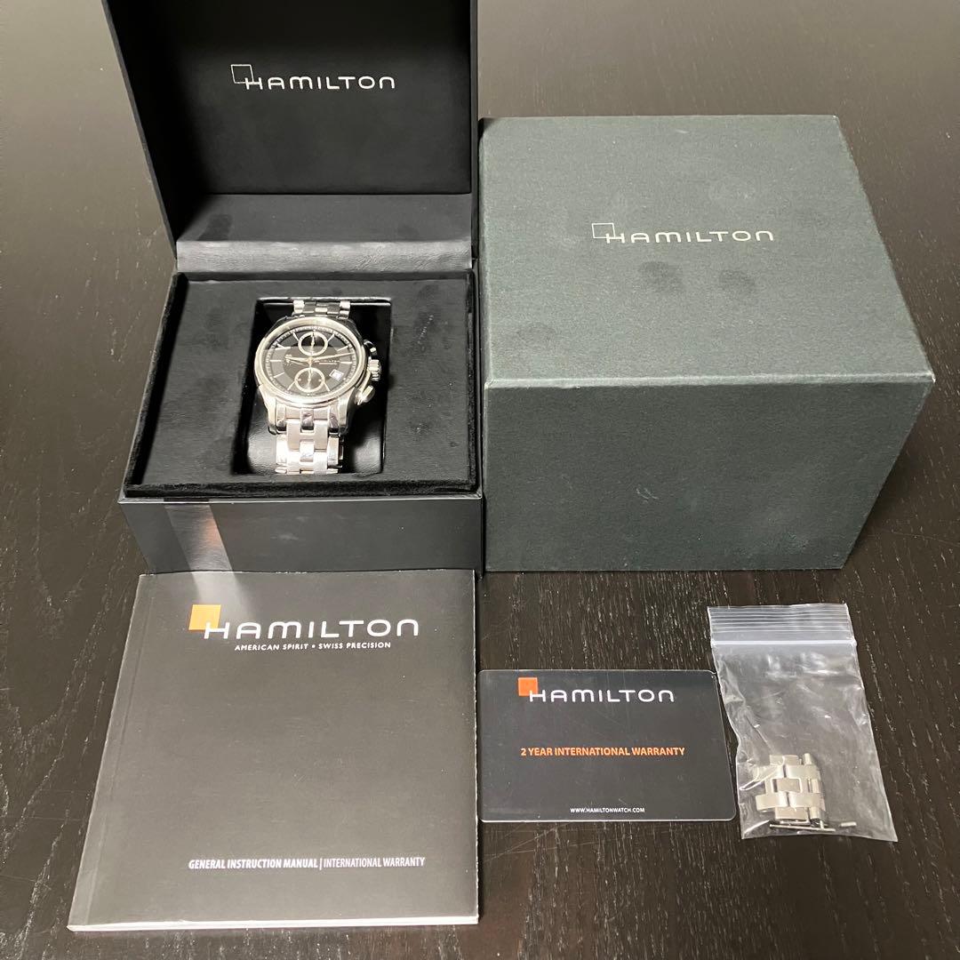 ト*ム様 【箱付き】ハミルトン ジャズマスター H326160 クロノグラフ 腕