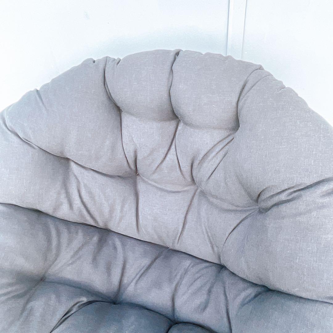 【美品送料込】籐ラタンフレーム パパサンチェア リラックスチェア