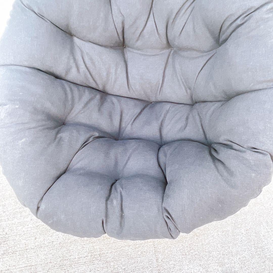 【美品送料込】籐ラタンフレーム パパサンチェア リラックスチェア