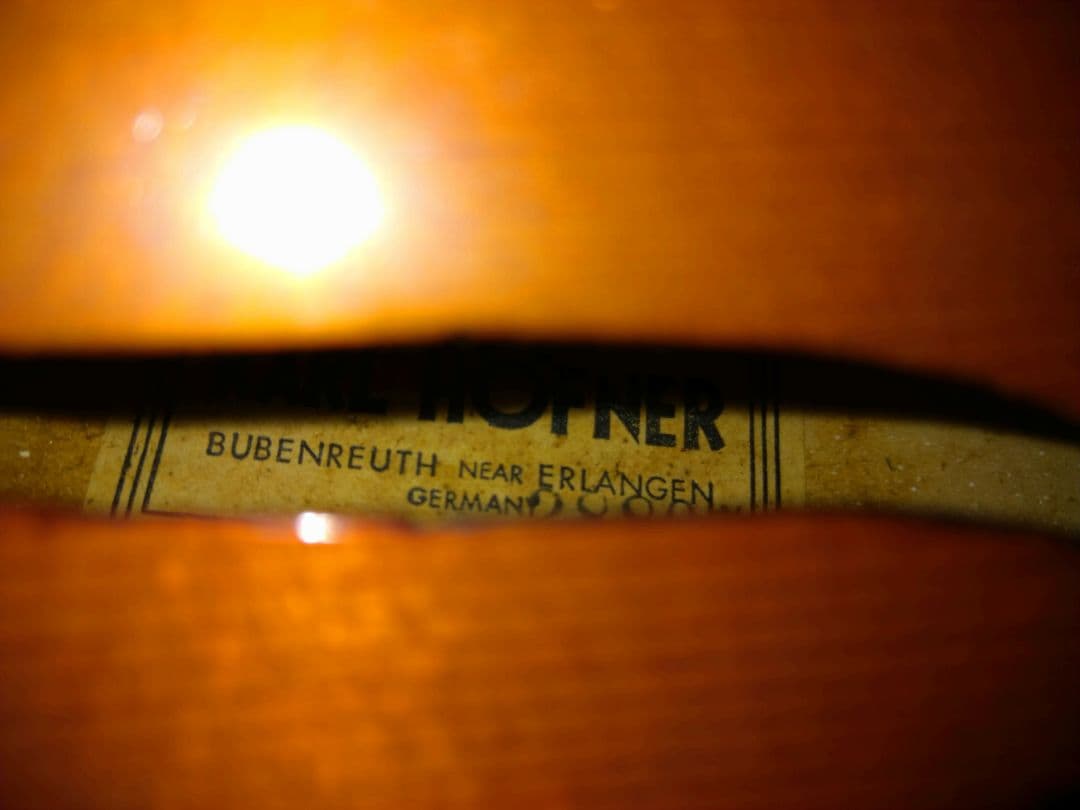 カールヘフナー　28807 バイオリン 本体 ケース付き