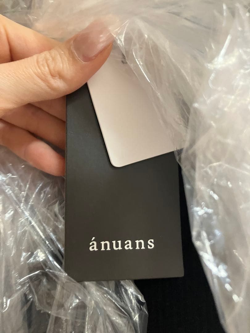 ánuans イレギュラーヘムドッキングニットワンピース XS