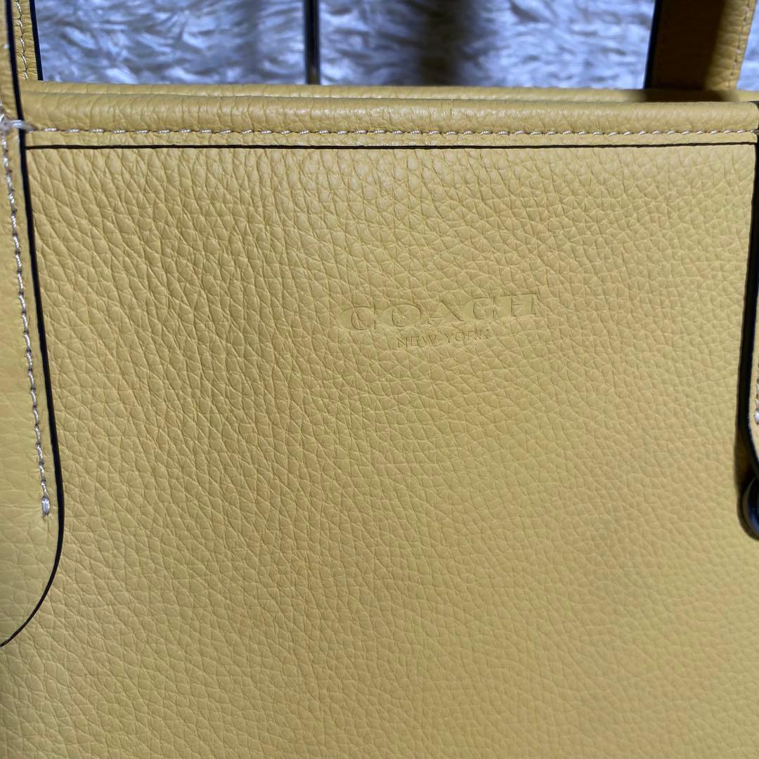 【未使用】COACH コーチ トートバッグ 本革 サリバン C9876 イエロー
