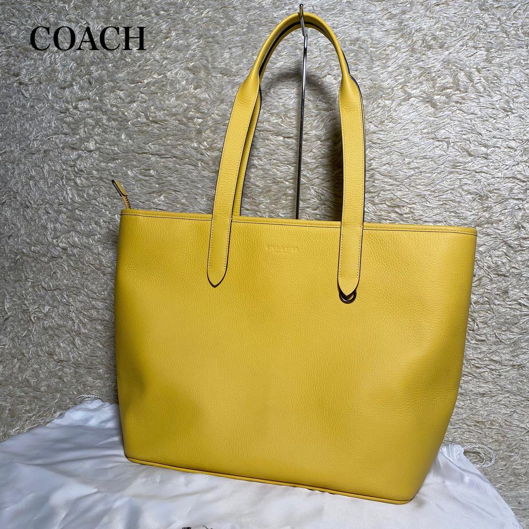 【未使用】COACH コーチ トートバッグ 本革 サリバン C9876 イエロー