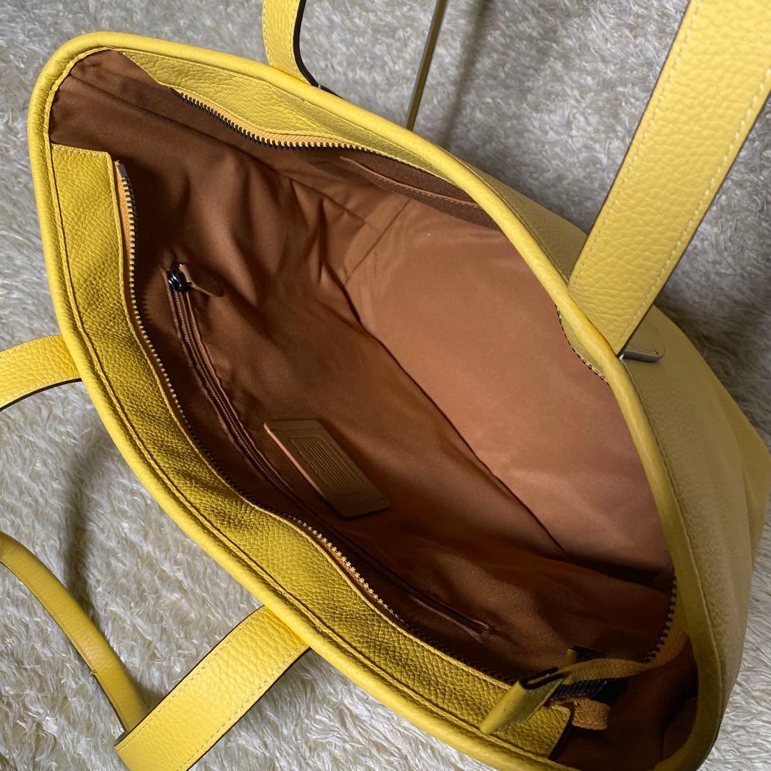 【未使用】COACH コーチ トートバッグ 本革 サリバン C9876 イエロー