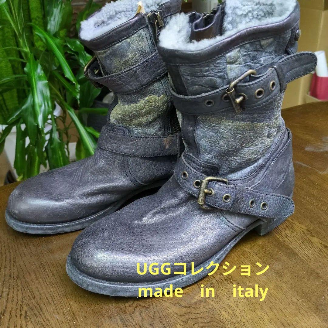 UGG コレクションナイジェルブラックブーツ91/2