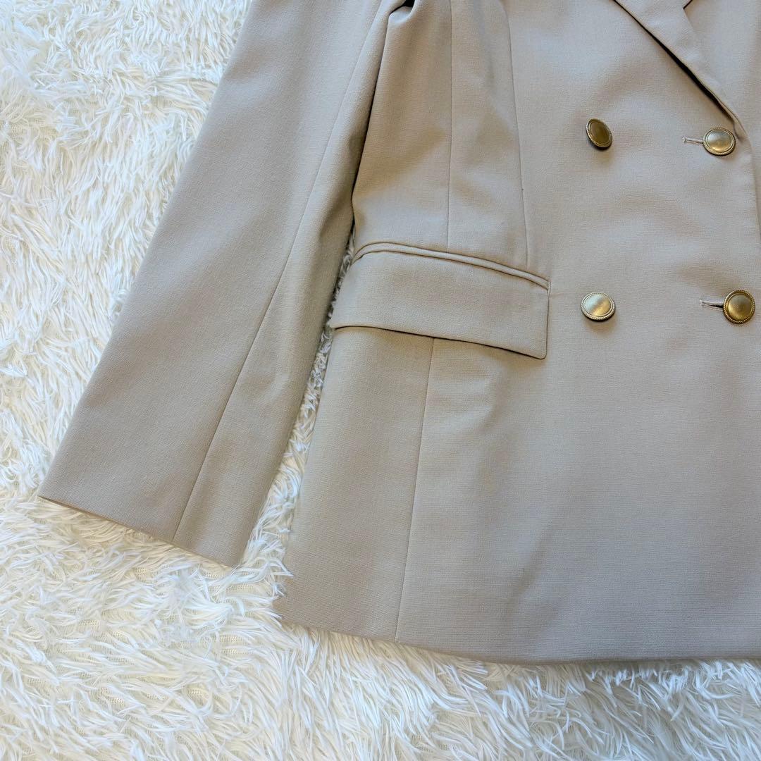 美品　ANAYI アナイ オックス ストレッチ ダブル ジャケット　ベージュ