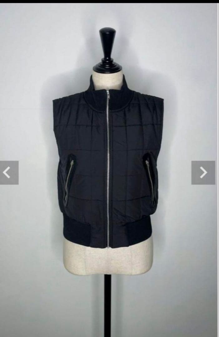 シェリエ sheller スクエアキルティングベストジャケット