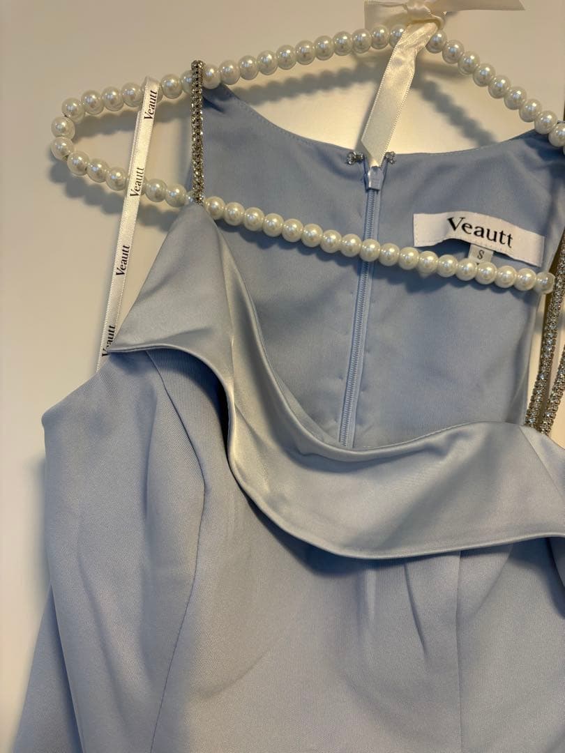 5日まで値下げ‼️Veautt ライトブルー ドレス