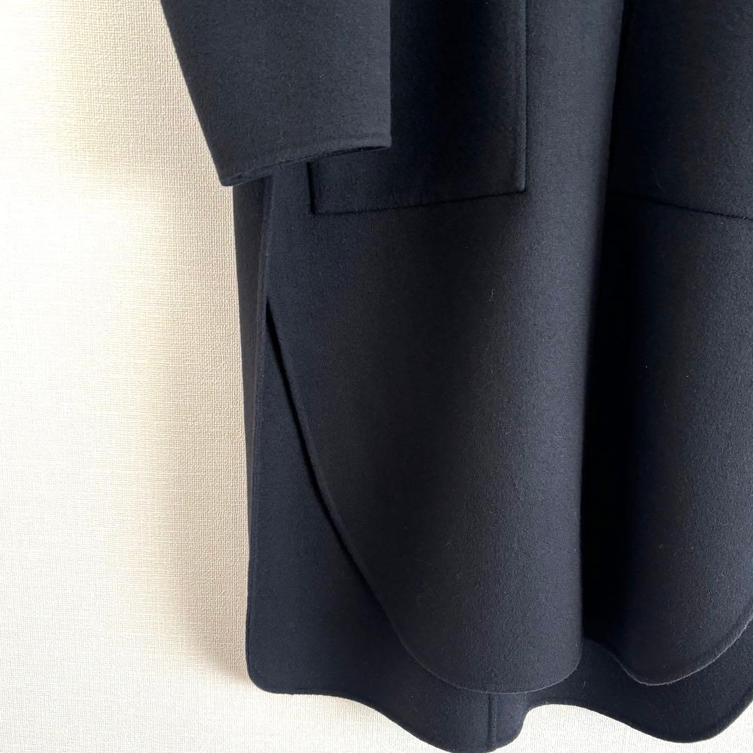 LE PHIL ソフトウールリバーコート ルフィル　コート　ブラック