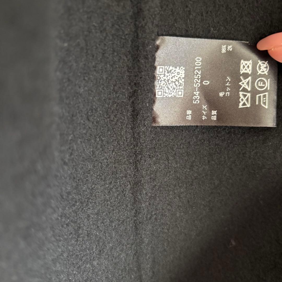 LE PHIL ソフトウールリバーコート ルフィル　コート　ブラック