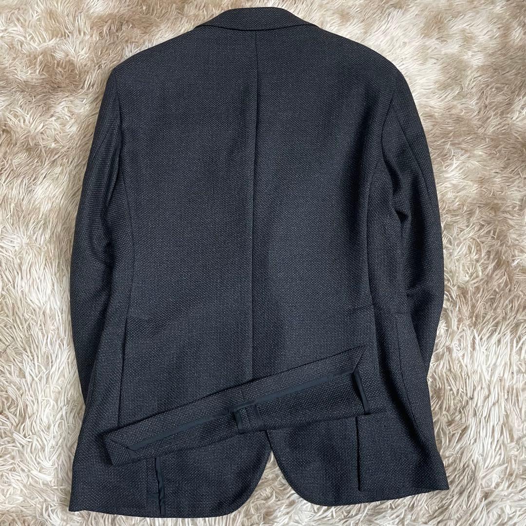 極美品 タリアトーレ ジャケット ブラック ホップサック メンズ XL LL