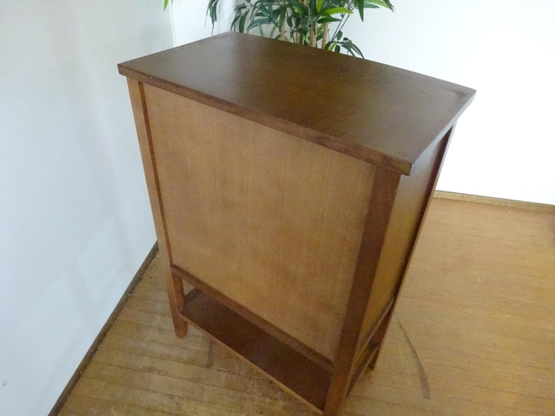 曙工芸　オーロラ3022　キャビネット　電話台　サイドボード　ステンドグラス