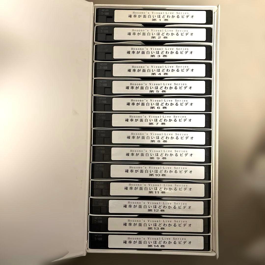 細野真宏　確率が面白いほどわかるテキストとVHS第1巻から第14巻　テキスト付き