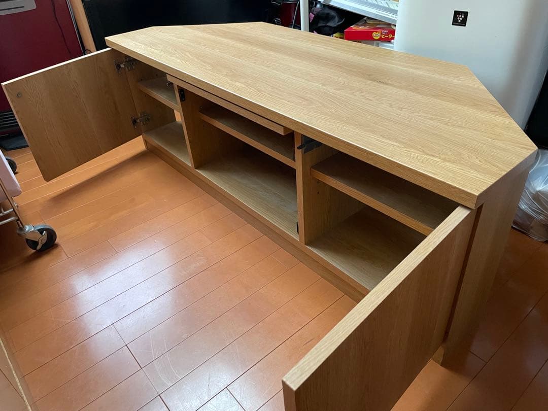 【タケ】テレビ台(幅130cm) コーナー対応